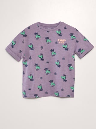 T-shirt stampata forma loose