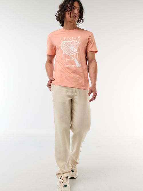 T-shirt stampata fronte/retro a maniche corte - Kiabi