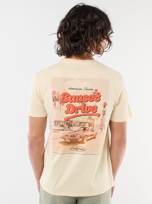 T-shirt stampata fronte/retro a maniche corte - Kiabi