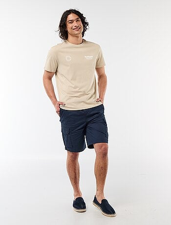 T-shirt stampata fronte/retro a maniche corte