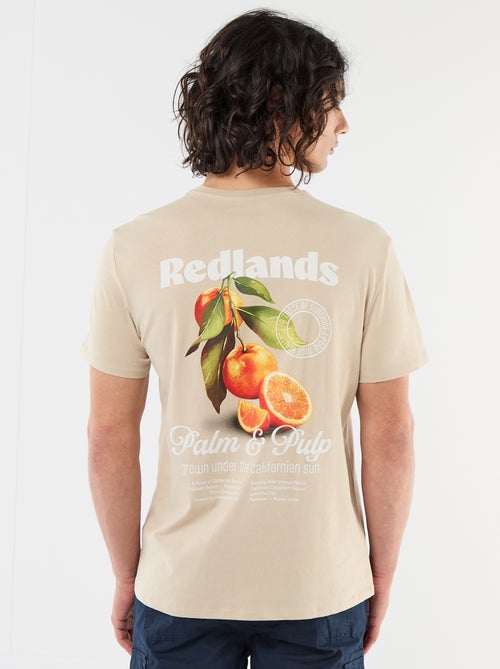 T-shirt stampata fronte/retro a maniche corte - Kiabi