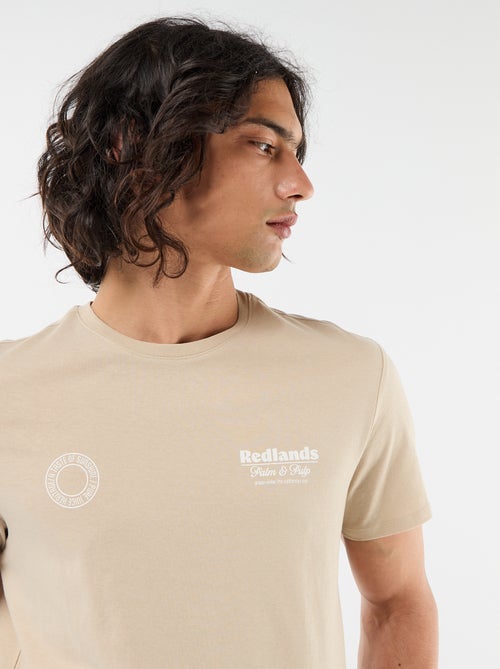 T-shirt stampata fronte/retro a maniche corte - Kiabi