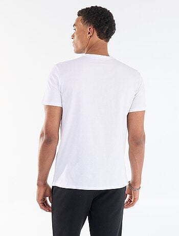 T-shirt stampata fronte/retro a maniche corte