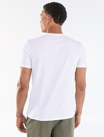 T-shirt stampata fronte/retro a maniche corte