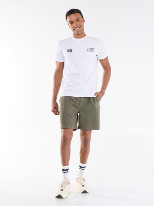 T-shirt stampata fronte/retro a maniche corte - Kiabi
