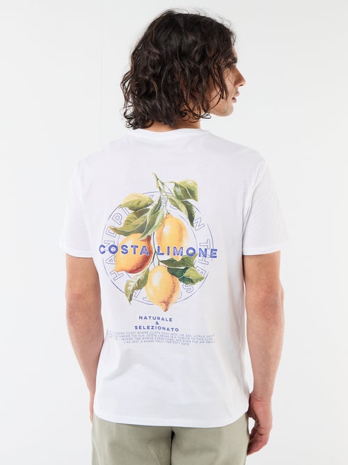 T-shirt stampata fronte/retro a maniche corte - Kiabi