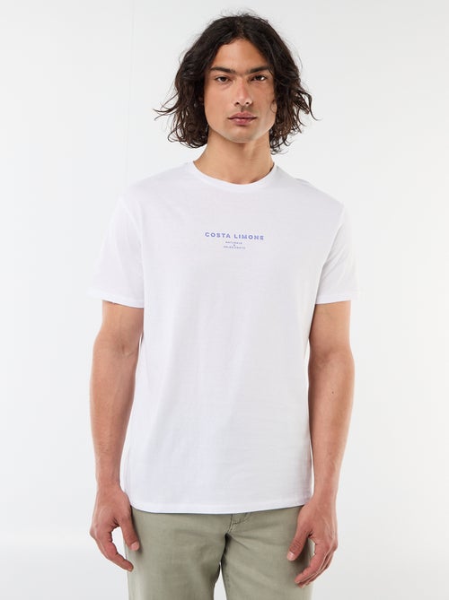 T-shirt stampata fronte/retro a maniche corte - Kiabi