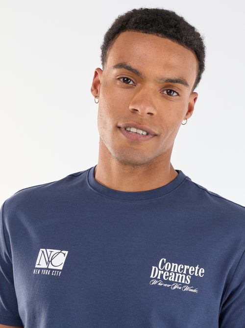 T-shirt stampata fronte/retro a maniche corte - Kiabi