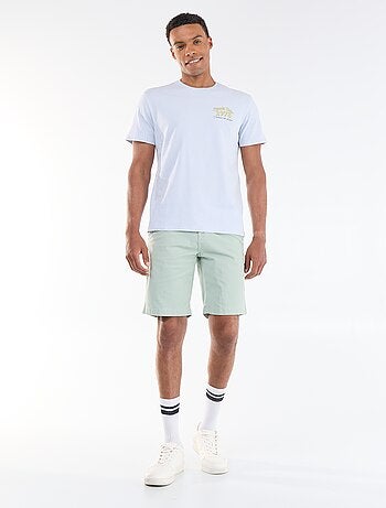 T-shirt stampata fronte/retro a maniche corte
