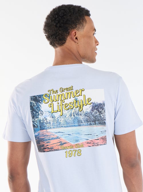 T-shirt stampata fronte/retro a maniche corte - Kiabi