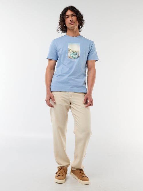 T-shirt stampata fronte/retro a maniche corte - Kiabi