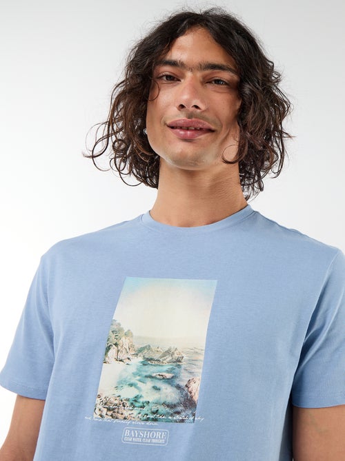 T-shirt stampata fronte/retro a maniche corte - Kiabi