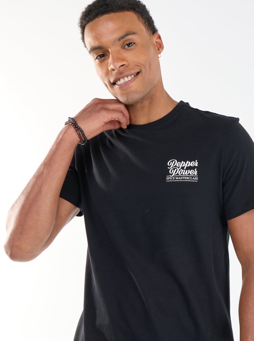 T-shirt stampata fronte/retro a maniche corte - Kiabi