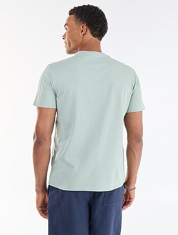 T-shirt stampata fronte/retro a maniche corte