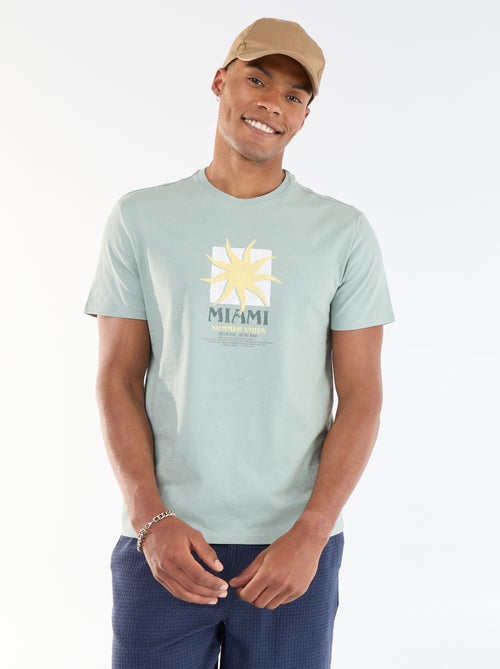 T-shirt stampata fronte/retro a maniche corte - Kiabi