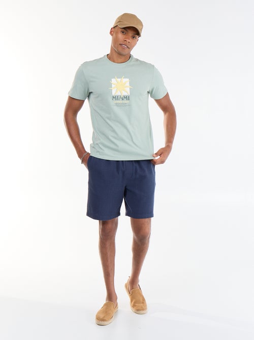 T-shirt stampata fronte/retro a maniche corte - Kiabi