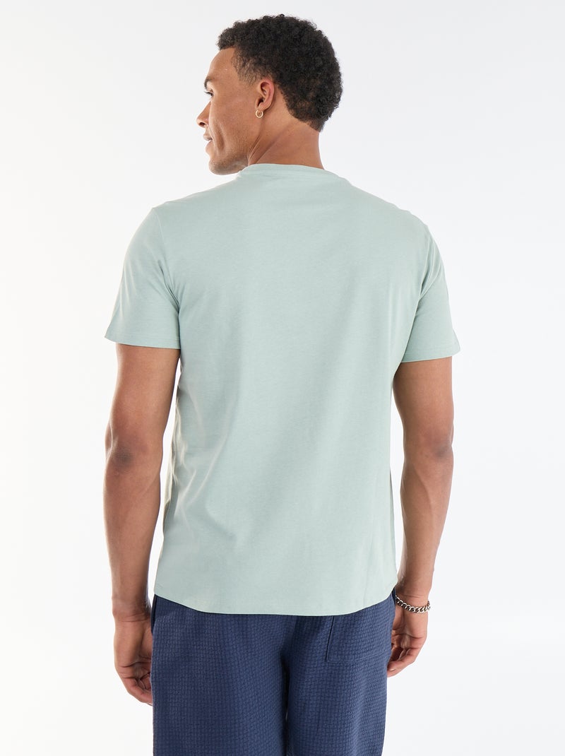 T-shirt stampata fronte/retro a maniche corte Verde - Kiabi