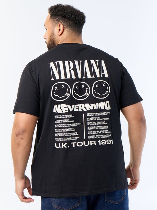 T-shirt stampata fronte/retro 'Nirvana' - Kiabi