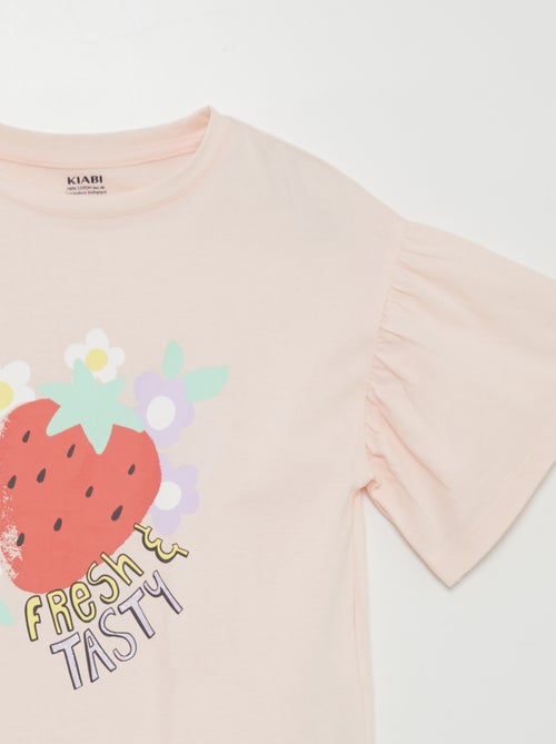 T-shirt stampata 'frutti' a maniche corte - Kiabi