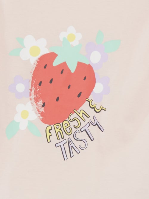 T-shirt stampata 'frutti' a maniche corte - Kiabi