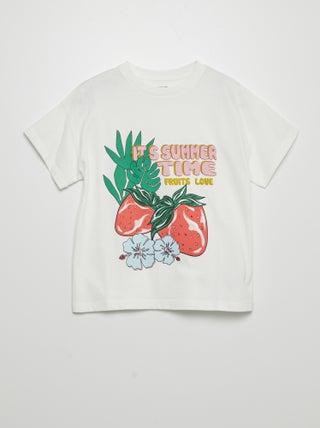 T-shirt stampata 'frutti'