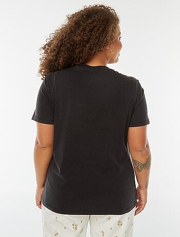 T-shirt stampata 'giaguaro' a maniche corte