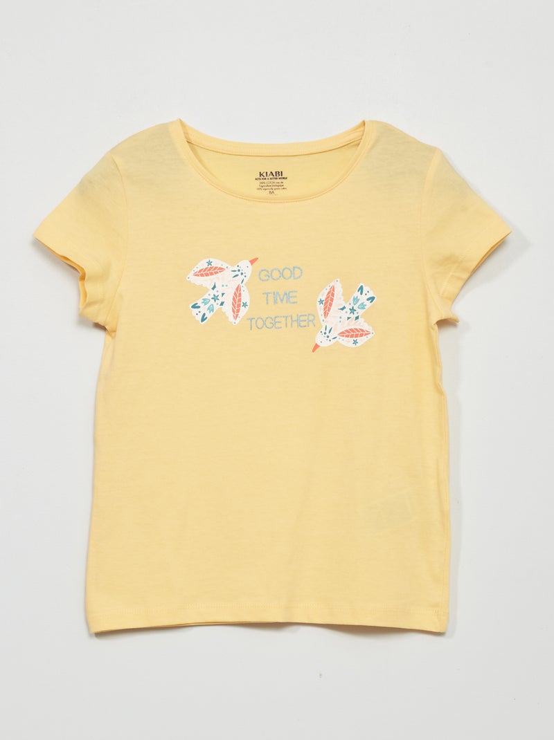 T-shirt stampata GIALLO - Kiabi