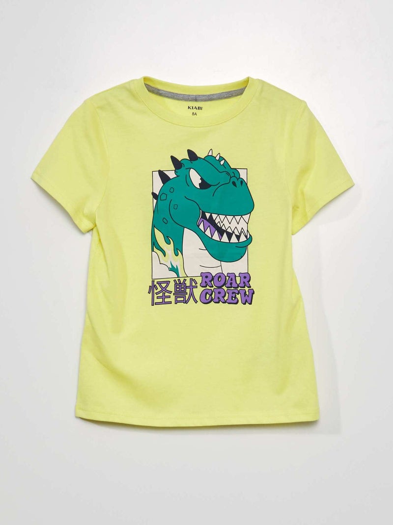 T-shirt stampata GIALLO - Kiabi