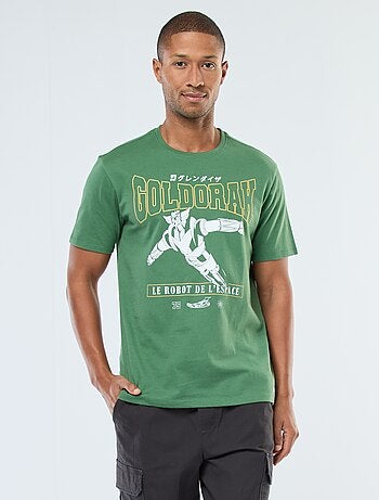 T-shirt stampata 'Goldorak' a maniche corte