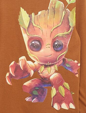 T-shirt stampata 'Groot' a maniche lunghe