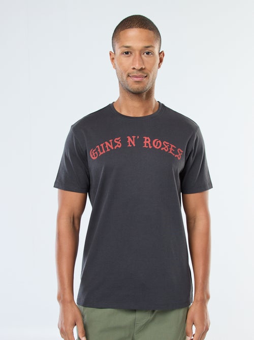 T-shirt stampata 'Gun'N'Roses' a maniche corte - Kiabi