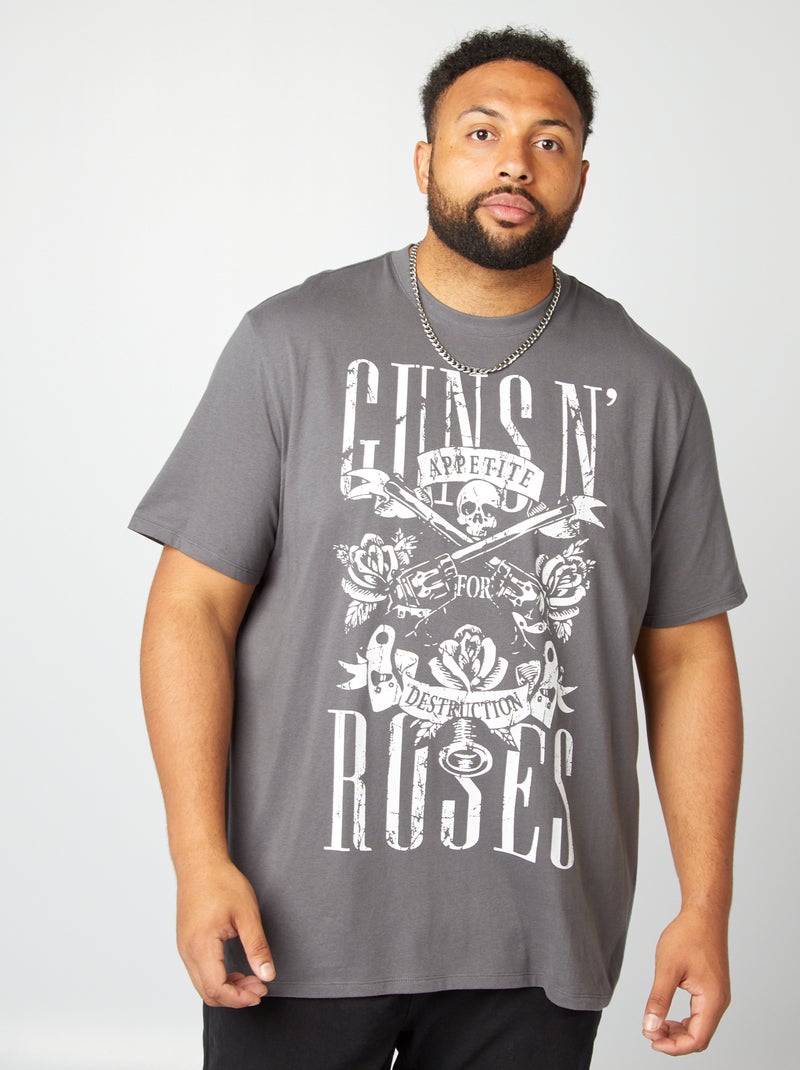 T-shirt stampata 'Guns N' Roses' GRIGIO - Kiabi