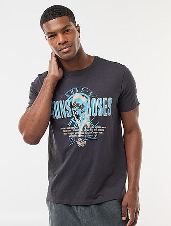 T-shirt stampata 'Guns N'Roses' a maniche corte
