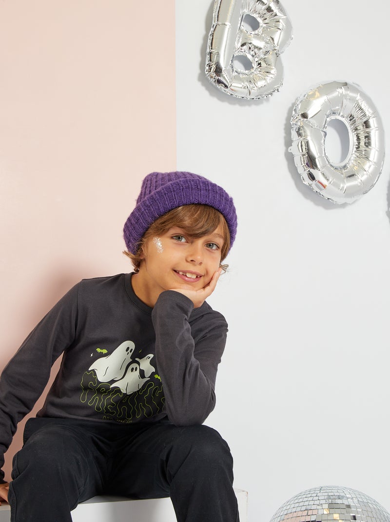 T-shirt stampata 'Halloween' GRIGIO - Kiabi