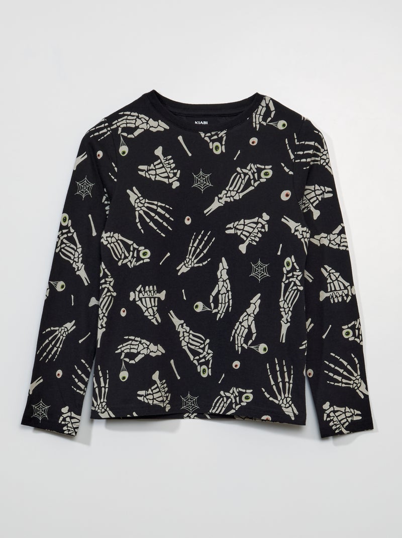 T-shirt stampata 'Halloween' Nero - Kiabi