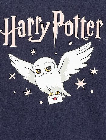 T-shirt stampata 'Harry Potter' in jersey di cotone tinta unita