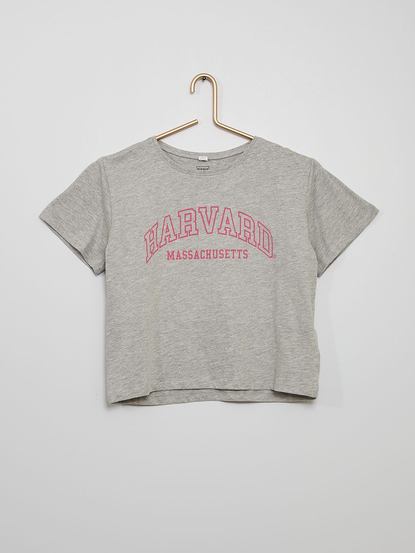 T-shirt stampata 'Harvard' GRIGIO - Kiabi
