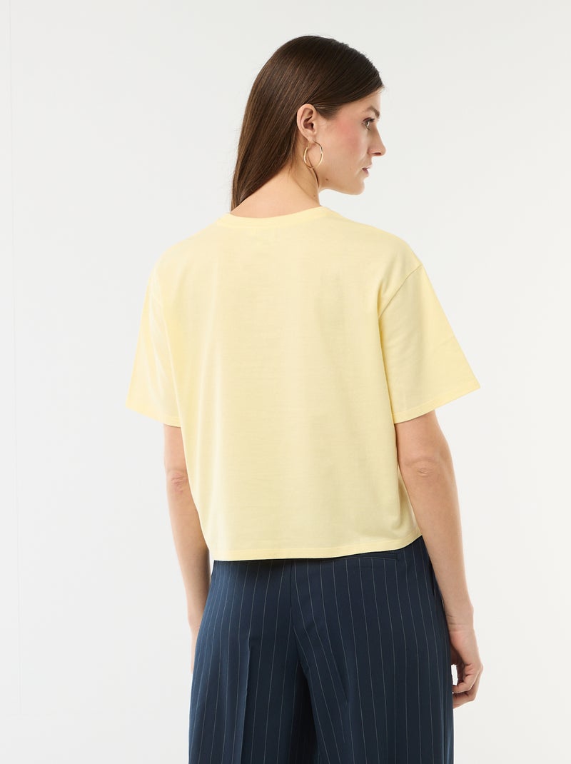 T-shirt stampata 'Hello Kitty' a maniche corte Giallo - Kiabi