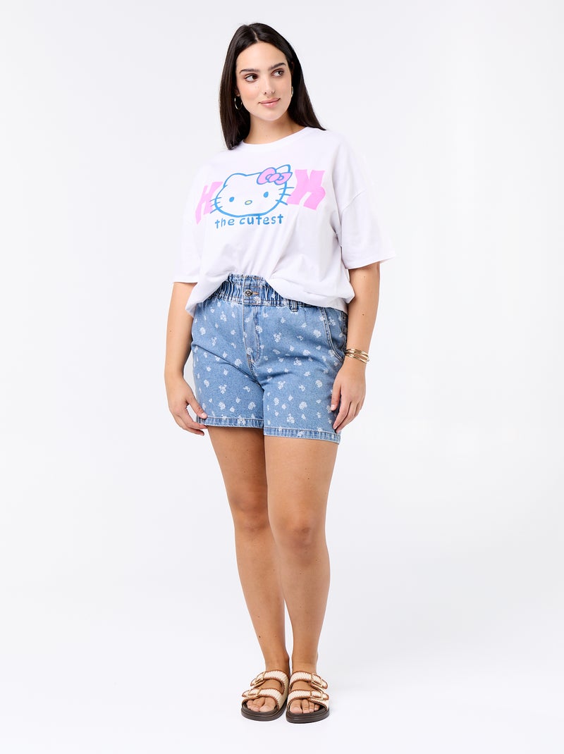 T-shirt stampata 'Hello Kitty' Bianco - Kiabi