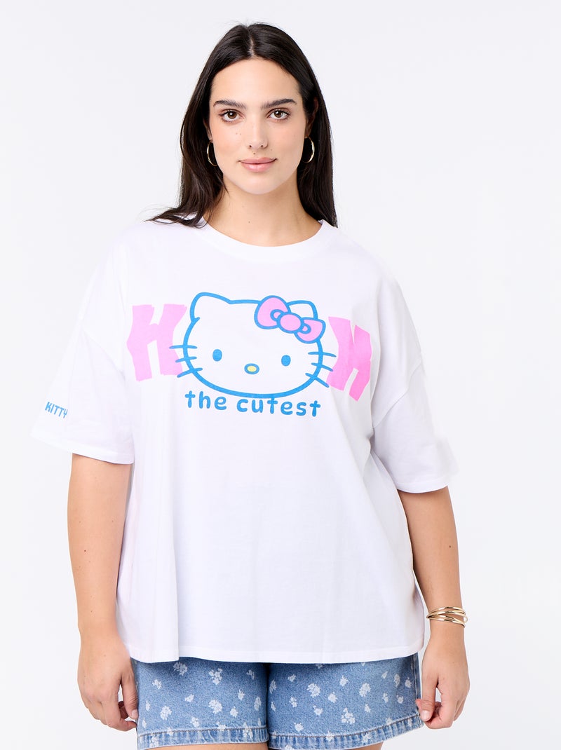 T-shirt stampata 'Hello Kitty' Bianco - Kiabi