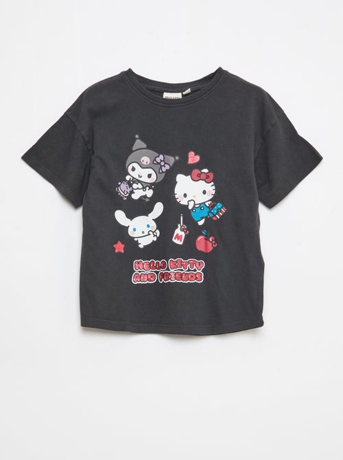 T-shirt stampata 'Hello Kitty' in cotone tinta unita - Kiabi