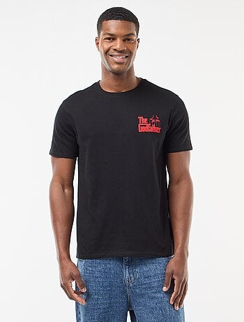 T-shirt stampata 'Il Padrino' a maniche corte