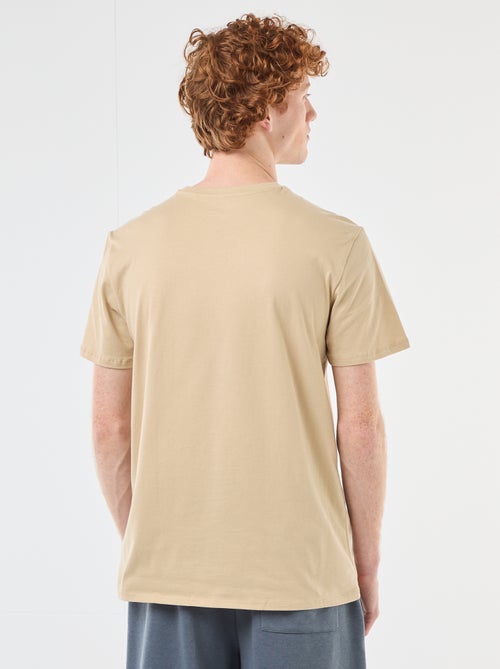 T-shirt stampata in cotone a tinta unita - Kiabi