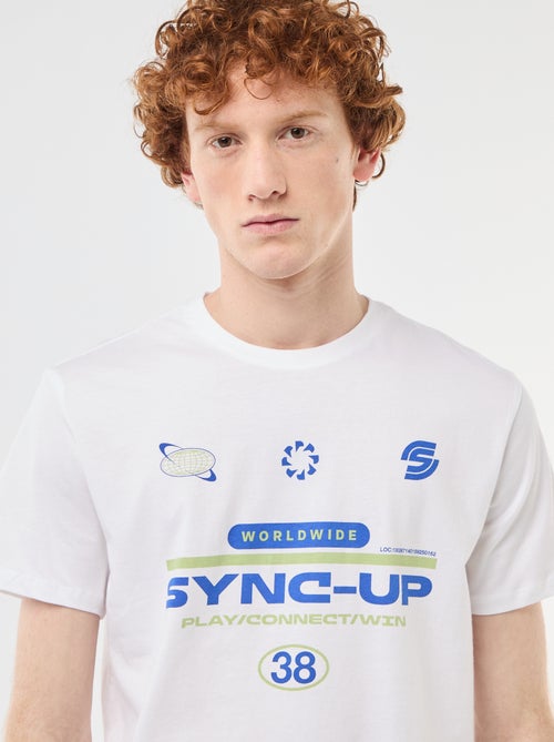 T-shirt stampata in cotone a tinta unita - Kiabi