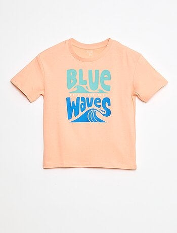 T-shirt stampata in cotone