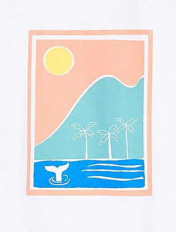 T-shirt stampata in cotone