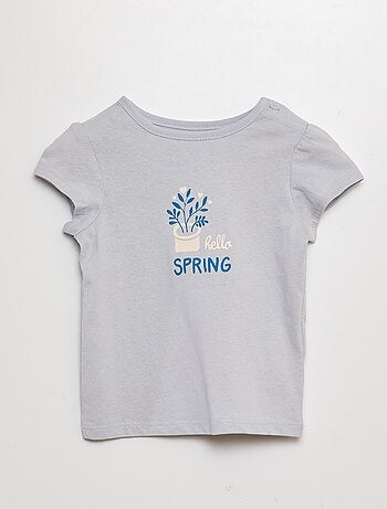 T-shirt stampata in cotone