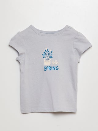T-shirt stampata in cotone