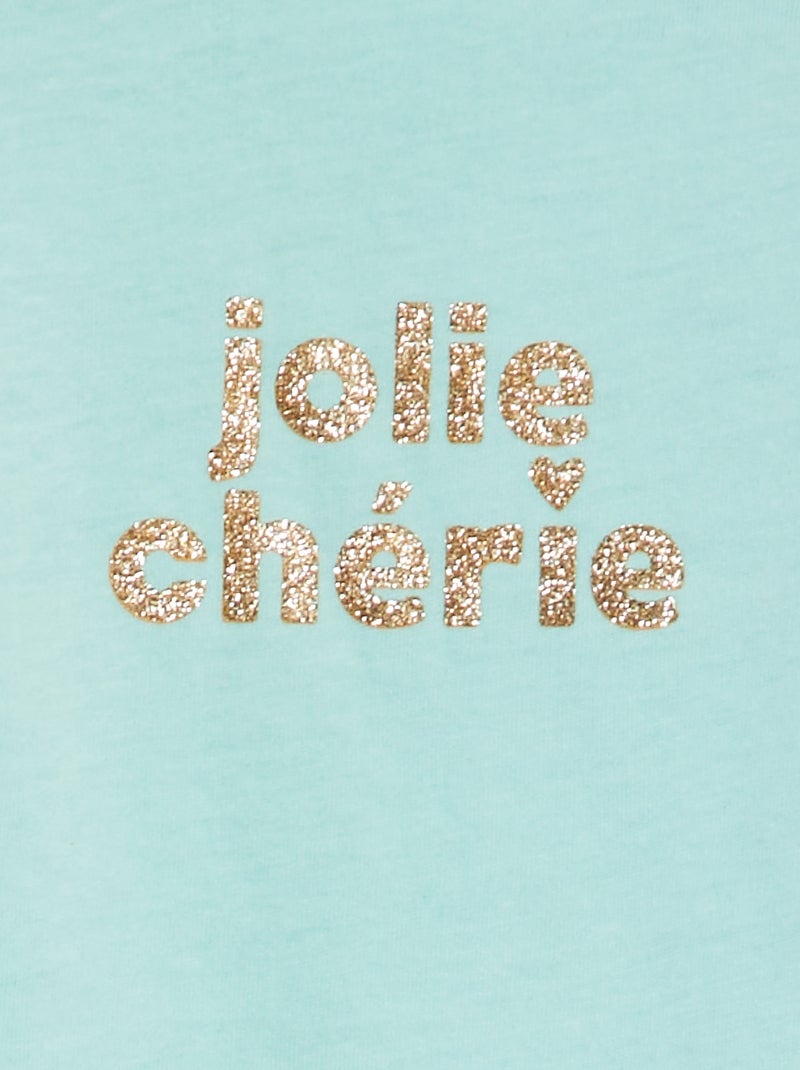 T-shirt stampata in cotone BLU - Kiabi