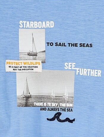 T-shirt stampata in cotone